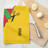 Baskische Flagge Ikurriña, Unabhängigkeit des Bask Geschirrtuch (Viertel Falte)