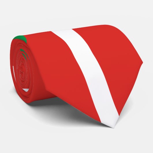 Baskische Flagge Krawatte (Gerollt)