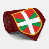 Baskische Flagge Krawatte (Gerollt)