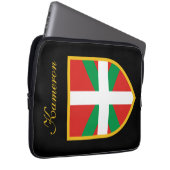 Baskische Flagge Laptopschutzhülle (Vorne Rechts)