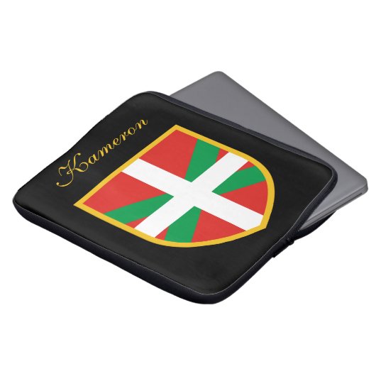 Baskische Flagge Laptopschutzhülle (Vorne Oben)