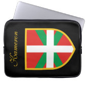 Baskische Flagge Laptopschutzhülle (Vorderseite)