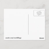 Baskische Flagge mit Euskal Herria Postkarte (Rückseite)