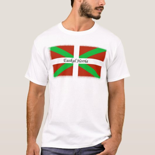 Baskische Flagge mit Euskal Herria Shirt (Vorderseite)