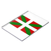 baskische Flagge Notizblock (Linke Seite)