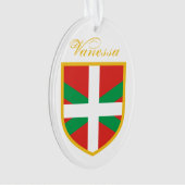 Baskische Flagge Ornament (Vorderseite)