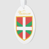 Baskische Flagge Ornament (Vorderseite)