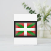 Baskische Flagge País Vasco Postkarte (Stehend Vorderseite)