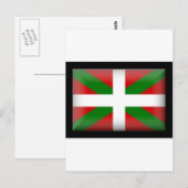 Baskische Flagge País Vasco Postkarte (Vorne/Hinten)