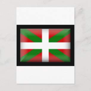 Baskische Flagge País Vasco Postkarte