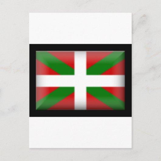 Baskische Flagge País Vasco Postkarte (Vorderseite)