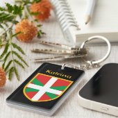 Baskische Flagge Schlüsselanhänger (Vorderseite rechts)