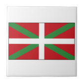Baskische Flagge Spanien Fliese (Vorderseite)