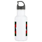 Baskische Flagge und Kreuz Edelstahlflasche (Rückseite)
