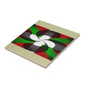 Baskische Flagge und Kreuz Fliese (Seite)