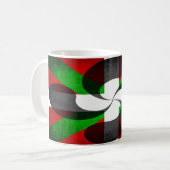 Baskische Flagge und Kreuz Kaffeetasse (Vorderseite Links)