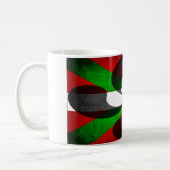 Baskische Flagge und Kreuz Kaffeetasse (Links)