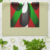 Baskische Flagge und Kreuz Küchentuch (Gefaltet)