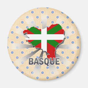 Baskische Flaggen-Karte 2,0 Magnet