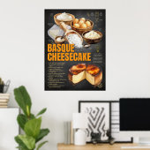 Baskische Küche Rezept Chalkboard Küche Poster (Heimbüro)