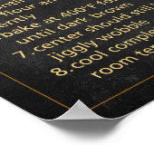 Baskische Küche Rezept Chalkboard Küche Poster (Ecke)