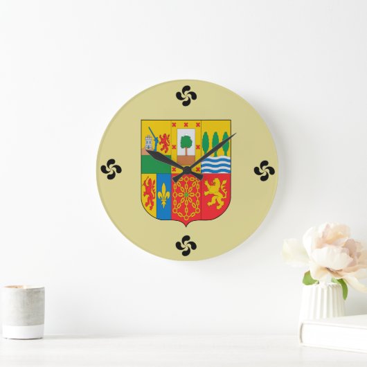 Baskische Wall-Uhr Große Wanduhr (Zuhause)
