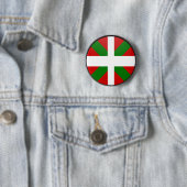 Baskischer Qualität Flaggen-Kreis Button (Beispiel)