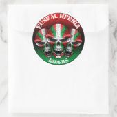 Baskischer Reiter-Aufkleber Runder Aufkleber (Tasche)