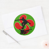 Baskischer Surfsticker Runder Aufkleber (Umschlag)