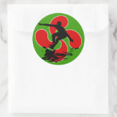 Baskischer Surfsticker Runder Aufkleber (Tasche)