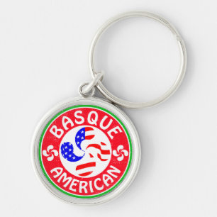 Baskisches Amerikaner Euskara Lauburu Kreuz Schlüsselanhänger