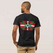 Baskisches Flaggen-Shirt T-Shirt (Schwarz voll)