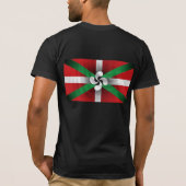 Baskisches Flaggen-Shirt T-Shirt (Rückseite)