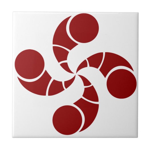 baskisches Golfkreuz Fliese (Vorderseite)