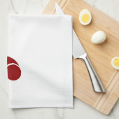 baskisches Golfkreuz Geschirrtuch (Viertel Falte)