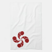 baskisches Golfkreuz Geschirrtuch (Vertikal)