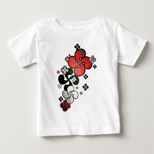 baskisches Kreuz Baby T-shirt (Vorderseite)