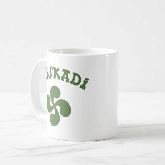 Baskisches Kreuz Euskadi Kaffeetasse (Vorderseite Links)