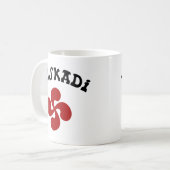 Baskisches Kreuz Euskadi Rouge Kaffeetasse (Vorderseite Links)