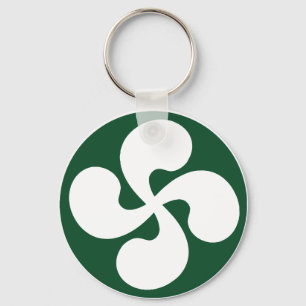 Baskisches Kreuz extrudiert Schlüsselanhänger