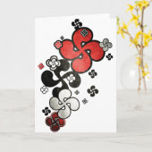 baskisches Kreuz Karte (Gelbe Blume)