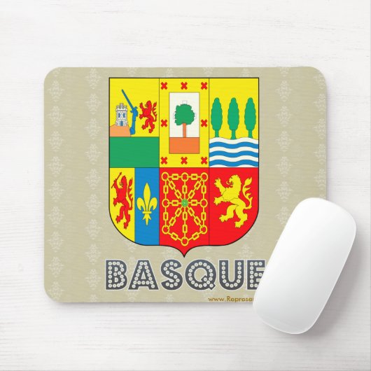 Baskisches Wappen Mousepad (Mit Mouse)