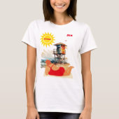 "Baskn' in der Sonne" Anpassbar T-Shirt (Vorderseite)