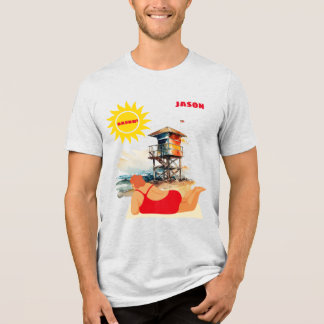"Baskn' in der Sonne" Anpassbar Tri-Blend Shirt