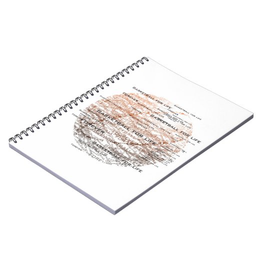 Basktetball für das Leben, für immer Notizbuch Notizblock (Linke Seite)