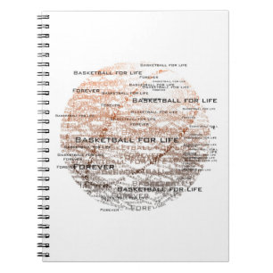 Basktetball für das Leben, für immer Notizbuch Notizblock