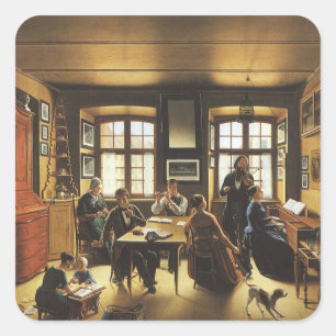 Basler Familienkonzert von Sebastian Gutzwiller Quadratischer Aufkleber