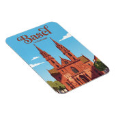 Basler Münster Schweiz Magnet (Rechte Seite)