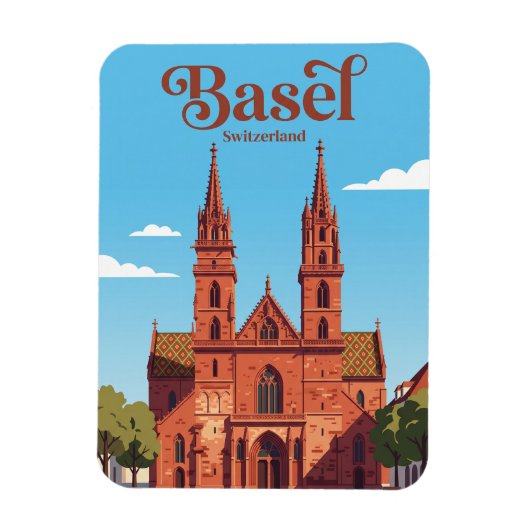 Basler Münster Schweiz Magnet (Vertikal)