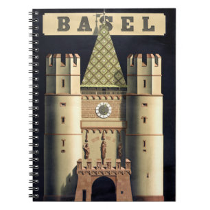 Basler Vintage-Reiseplakat Neu Notizblock